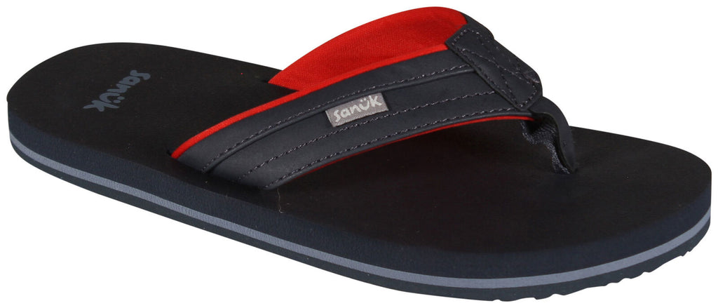 Sanuk Kid's Ziggy ST Sandal: Navy/Red