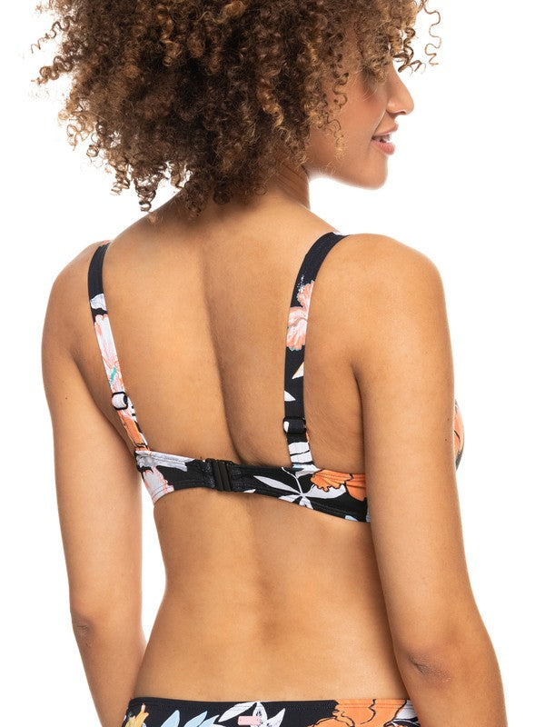 Roxy Women's Standard Solid Beach Classics Underwire D-Cup Bikini