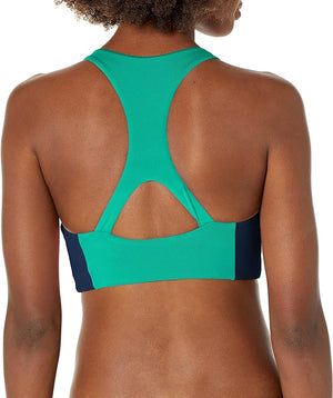 Carve Designs Women's Sanitas Colorblock Bikini Top : Fern/Navy