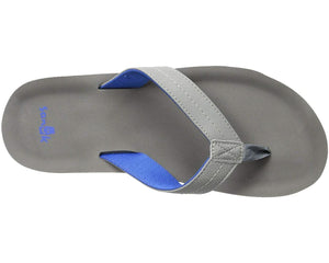 Sanuk Men's Burm Sandal: Grey/Blue