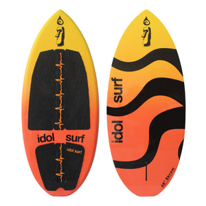 New wake surfer from Idol surf. Top view.