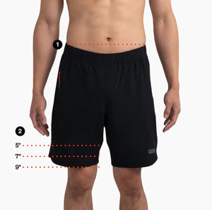 SAXX Sport 2 Life 2N1 Short: Toasted Coconut Heather