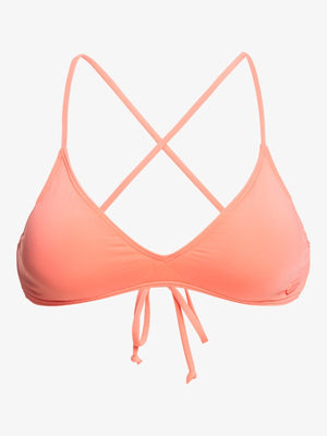 Roxy Women's Beach Classics Triangle Bikini Top Coral